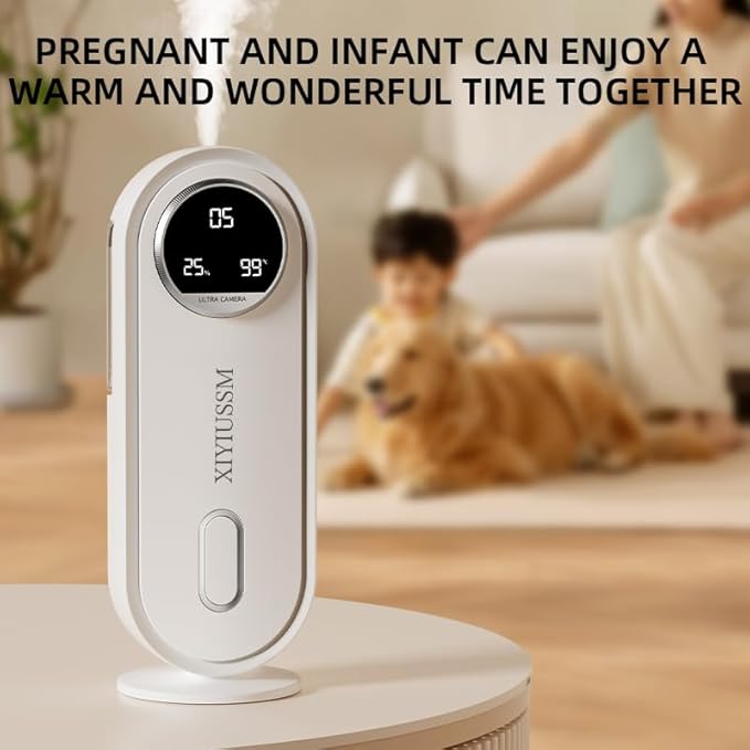 Waterless Essential Oil Diffuser for Home and Car Portable Aromatherapy Diffuser with 7 Mist Modes 1800mAh Rechargeable Battery Operated Scent Diffuser for Large Room Bedroom Office Bathroom