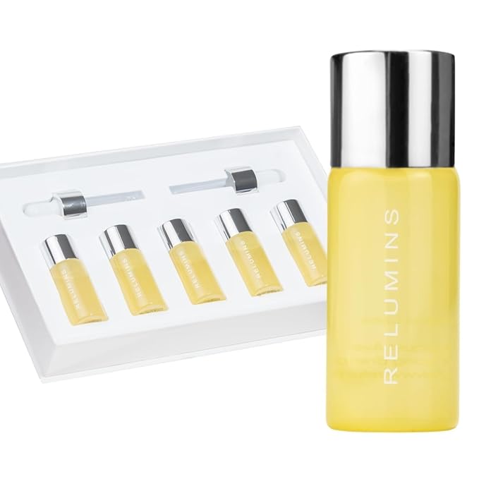 Relumins Meso Bright Radiance Self-Care Complete Set – Bundle with Five Serums, RadiantWave Device & Intensive Repair Cream - Supporting Hydration & Glow, Skincare Routine Beauty Gift for Women