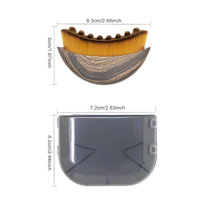 2 Pack Lymphatic Contour Face Brush & Drainage Massager – Ergonomic Sculpting Tool for Facial Contours, Skin Glow & Skincare Absorption (Contour Brush+Case)