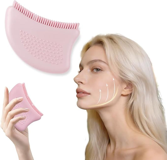 Silicone Face Lymphatic Brush – Ultra Soft Drainage Tool for Puffiness & Contour, Gentle for Daily Use & Sensitive Skin Friendly (1)