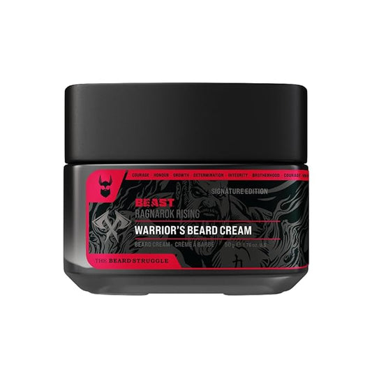 The Beard Struggle Eddie Hall Beast Line Beard Cream – Ragnarok Rising Signature Edition – Tame, Style & Condition Beard – Non-Greasy Formula with Legendary Scent - 50g / 1.76 US. oz.