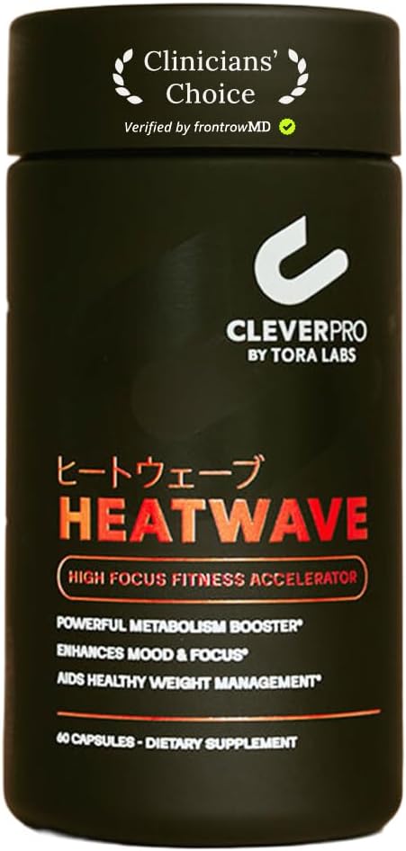 CLEVERPRO Heatwave Disposal Agent – for Men & Women, Metabolism Booster for Weight Loss – Supports and Enhances Mood & Focus, Aids Healthy Weight Management – 60 Capsules