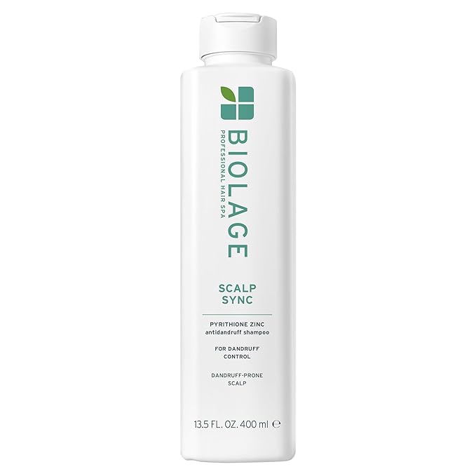 Biolage Scalp Sync Anti-Dandruff Shampoo - Controls Itchy Scalp, Deeply Cleanses, Moisturizing Dandruff Treatment, With Zinc Pyrithione, Vegan & Cruelty-Free, 13.5 Fl Oz