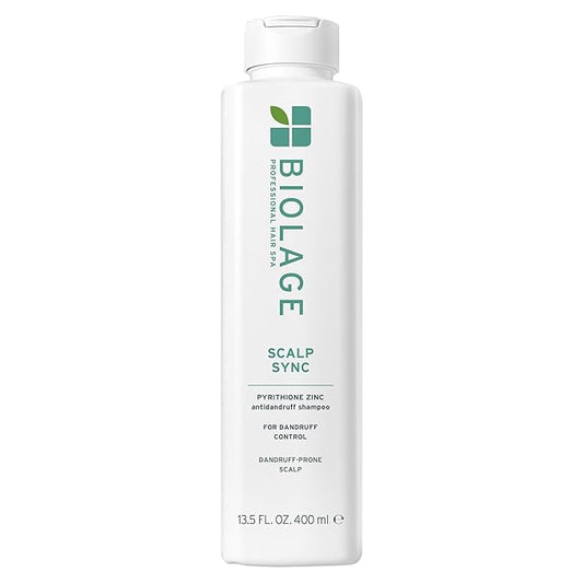 Biolage Scalp Sync Anti-Dandruff Shampoo - Controls Itchy Scalp, Deeply Cleanses, Moisturizing Dandruff Treatment, With Zinc Pyrithione, Vegan & Cruelty-Free, 13.5 Fl Oz