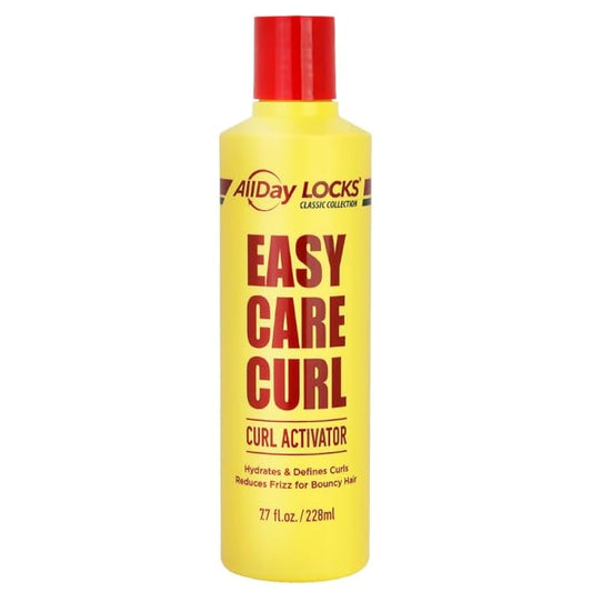 AllDay Locks Classic Easy Care Curl Activator - Activator Product for Curly Hair, Defines & Moisturizes Strands, Milky Cream Product for Men & Women, Easy Curling and Styling - 7.7 oz Bottle
