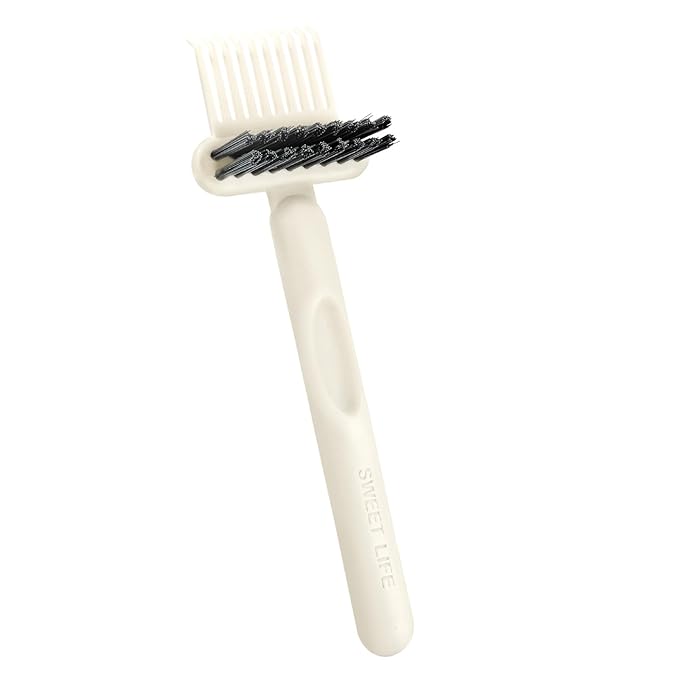 Boar Bristles Hair Brush for Women and Men, Detangling Hair Brush for Smoothing Massage Add Shine, Nylon&Boar Bristles Detangler brush for Hair Healthy (Cleaner-White)
