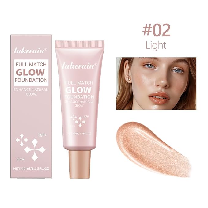 Natural Glow Illuminator Glotion - Glowing, Moisturizing, Lightweight Base, Multi-Purpose - Hydrating & Illuminating Makeup Highlighter for Radiant, Sun-Kissed Look (#2 Light, 1.35 Fl Oz (Pack of 1))