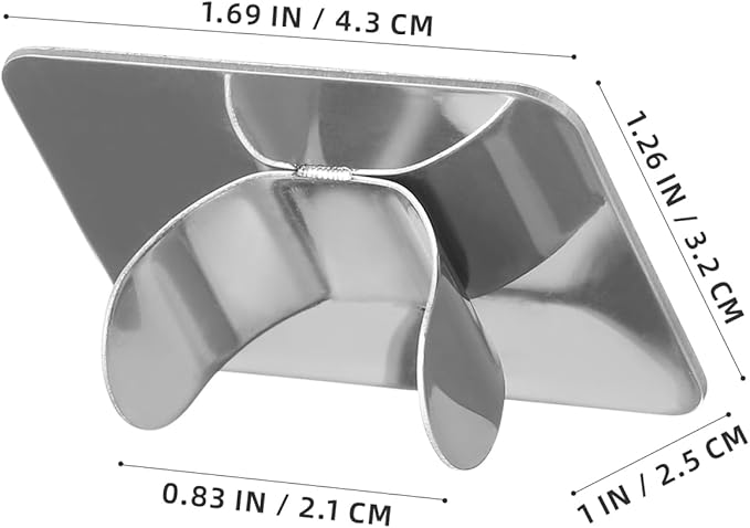 2PCS Nail Art Palette Stainless Steel Makeup Mixing Palette Ring Nail DIY Art Design Paint Color Mixing Metal Tool