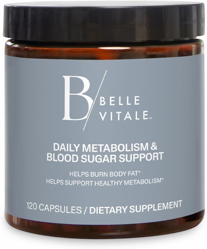 BODi Belle Vitale Daily Metabolism Support – Helps Support Healthy Weight & Fat Metabolism with Sinetrol, Chromax & Reducose, 120 Capsules