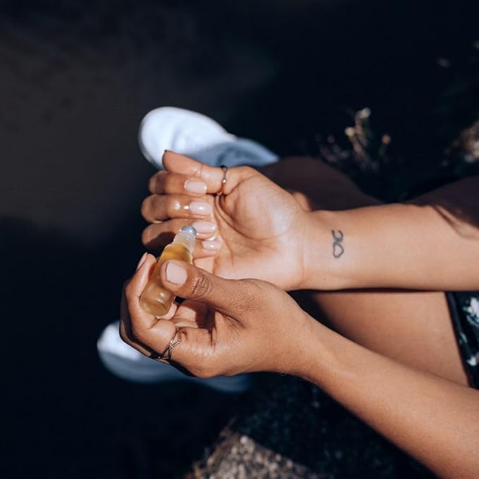 Cuticle Oil for Nail Strengthening and Growth – Hydrating, Vegan, Organic Formula with Jojoba & Vitamin E | 3 Signature Fragrances | 5mL Roll-On (0.17 Fl Oz, Sandalwood Fragrance)