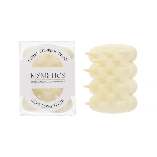 Luxury Shampoo Brush, Scalp Massager and Exfoliator Features Soft Bristles to Aid in Dandruff Relief, Increase Circulation, Stimulate Hair Growth for Healthy Looking Hair