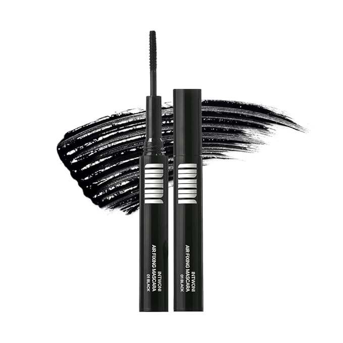 AirFixing Mascara – Smudge-Resistant Tubing Formula | 0.5mm Precision Brush | Patented Air-Sealed Container to Reduce Drying | Easy Warm-Water Removal | 8.5g | Made in Korea (Black) (Black)
