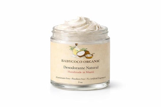 Natural Deodorant Cream – Babycoco Organic, Aluminum Free, Fragrance Free, Handmade, 3 oz