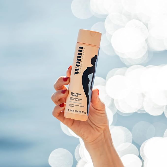 womn Intimate Comfort Dry & Fresh Powder – Talc-Free Body Powder Against Moisture, Chafing & Odor, 3.5 Oz