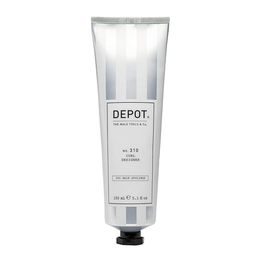 DEPOT No. 310 Curl Designer | Styling Cream for Curly Hair | Shapes, Defines & Controls Frizz |With Botanical Extracts, Black Tea & Aloe| Medium Hold | 5 fl.oz.