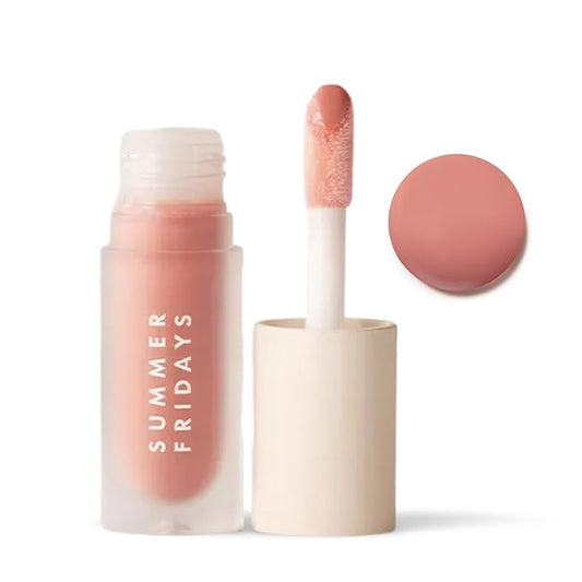 Summer Fridays Dream Lip Oil - Tinted Lip Oil with Moisturizing Sheer Coverage, High-Shine and Deep Hydration - Non-Sticky Formula for Long-Lasting Softness - Bare Sand (0.15 Oz)