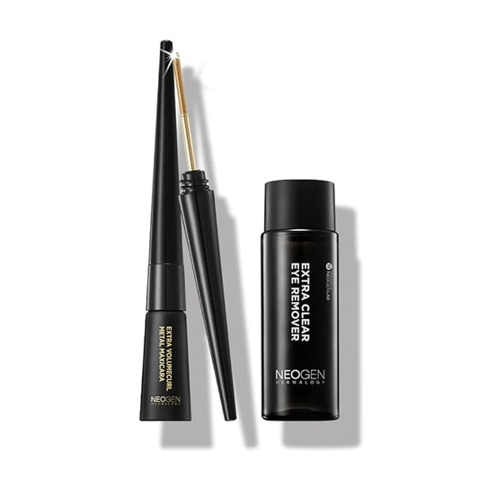 [K-Beauty] Neogen Dermalogy Extra Volume Curl Metal Mascara (Black) & EXTRA CLEAR MAKEUP REMOVER(50ml)