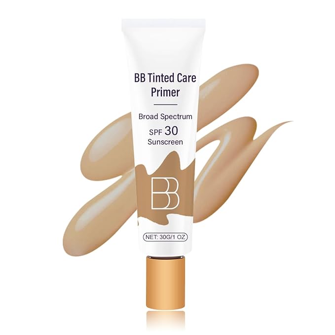 Tiejdhr BB Blur Cream Tinted Moisturizer With Spf, Tinted Care Primer, Waterproof Concealer, Spf 30 Sunscreen, 3 Shades, All Skin Types (03# Wheat, 30g/1 Oz)