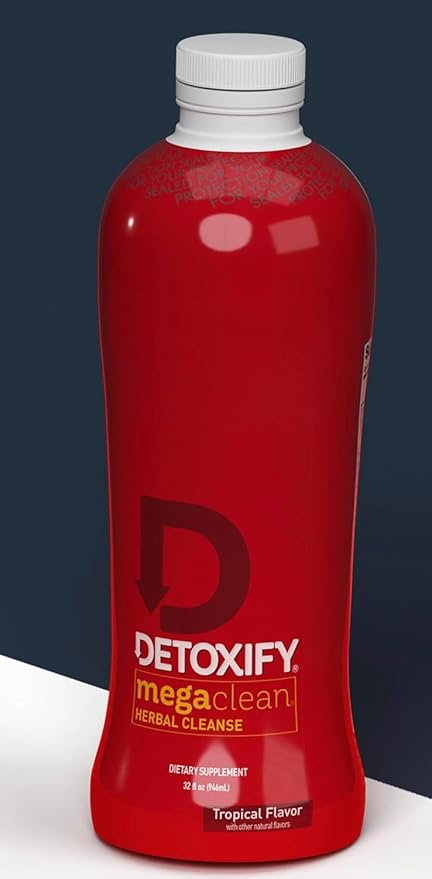 Detoxify – Mega Clean Herbal Detox Cleanse Drink – Full Body Cleanse Detox for Women and Men - Same Day Results - Plus Sticker