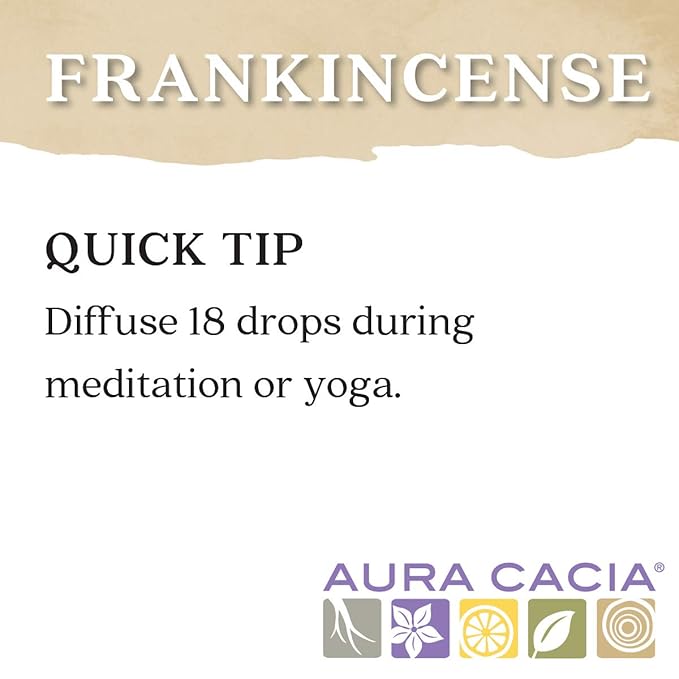 Aura Cacia Essential Oil, Meditative Frankincense, 0.5 Fluid Ounce, Packaging May Vary