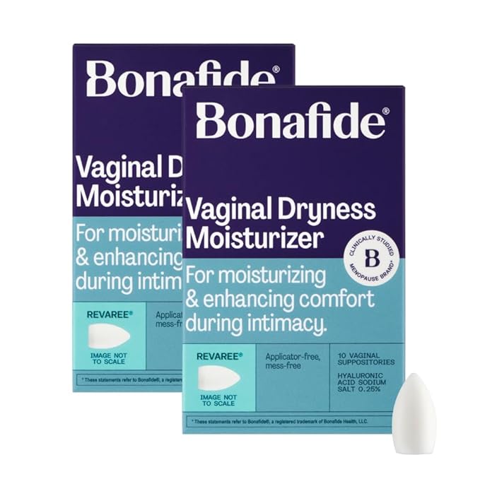 Revaree by Bonafide. Vaginal Moisturizer with 5mg Hyaluronic Acid. — 2-Month Supply (20 Inserts)