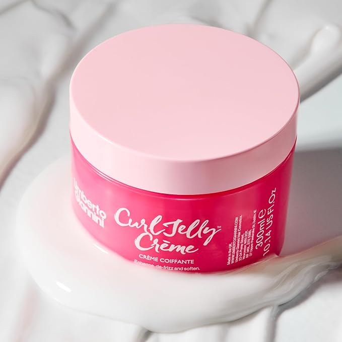 Umberto Giannini Curl Jelly Styling Crème Cream 10.14fl oz - for Curls, Waves & Coils - Designed to de-frizz and deeply hydrate