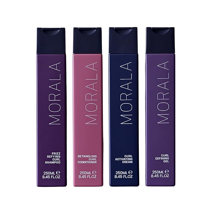 Curl Restoration Bundle, 4 x 8.45fl.oz Full Sizes in Gift Box, Curl Enhancing Set with Frizz Defying Shampoo, Detangling Conditioner, Curl Activator Cream and Defining Gel