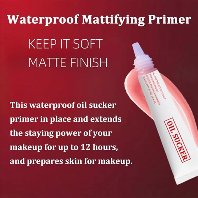 Extreme Mattifying Alkaline Face Primer with Oil Sucker Technology, Long-Wear Makeup Base, Shine Control for Oily/Combination Skin, Pore Minimizer, Non-Comedogenic