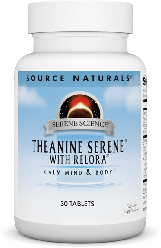 Source Naturals Serene Science Theanine Serene with Relora, Magnesium and GABA - 30 Tablets