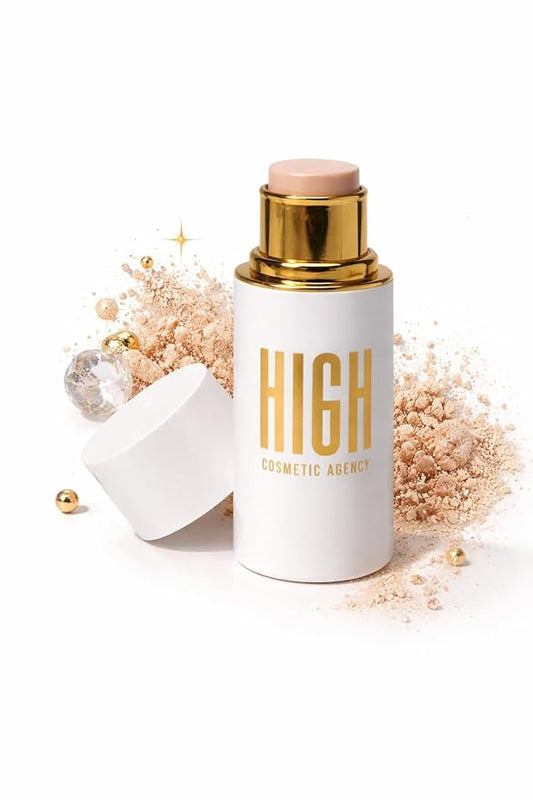 Luxury Contour & Concealer Stick Light Beige Shade for Tan Skin Creamy Blendable Formula, Long Wear Natural Finish, Non Cakey (High Cosmetic Agency)