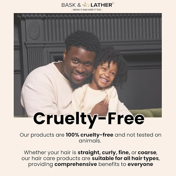 Bask & Lather Scalp Stimulator Hair Growth Oil, Cold Pressed Mint and Rosemary Blend with Grapeseed for Hair Growth, Organic Natural Leave in, All Hair Types, 2 Fl Oz