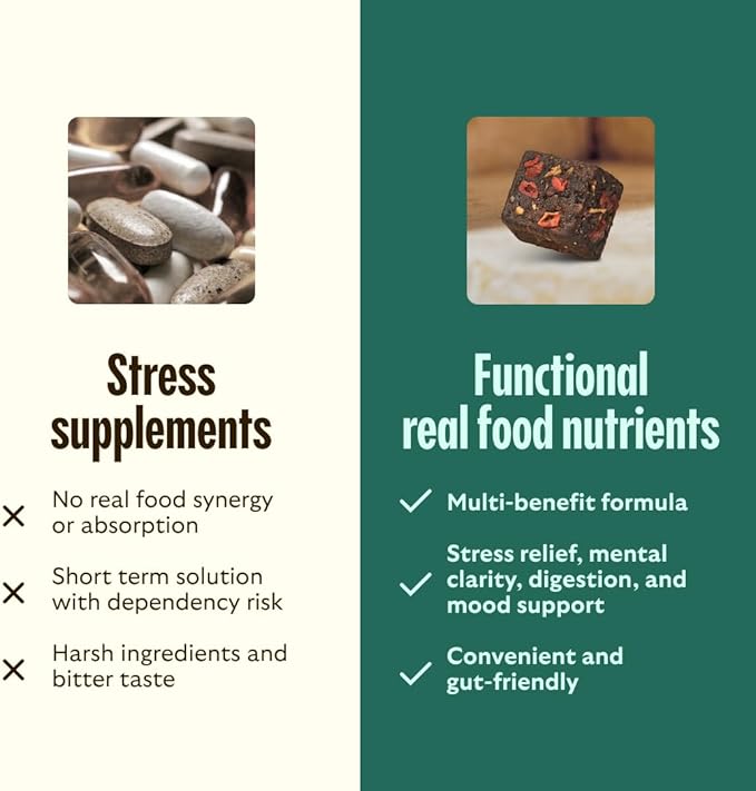 GEM Calm Bite | Supports Calm Mind & Clarity | Magnesium L-Threonate, Golden Chlorella, Lemon Balm | Holistic Non-Habit Forming | Gluten Free, Soy Free, Banana Cinnamon (28 Count)