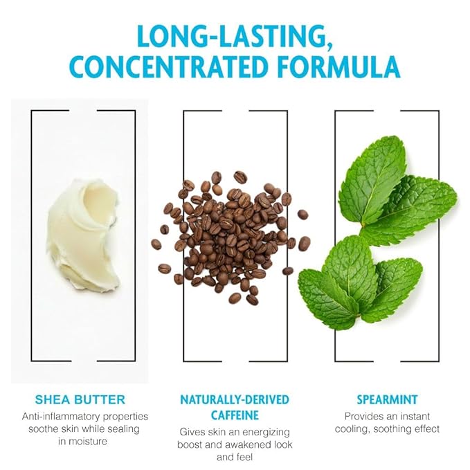 Pacific Shaving Company Caffeinated Aftershave, Men's Grooming Product - Antioxidant Daily Face Lotion + After Shave - Spearmint Post Shave Balm for Sensitive Skin (3.4 Fl Oz, 3 Pack)