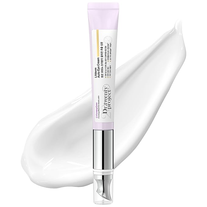 Lifderm Eye Cream with Collagen & Vibrating Device for Wrinkles, Anti-Aging, Dark Circles – Lifting, Firming, Tightening, Depuffing, Nourishing Korean Skincare (20ml 0.6 fl oz)