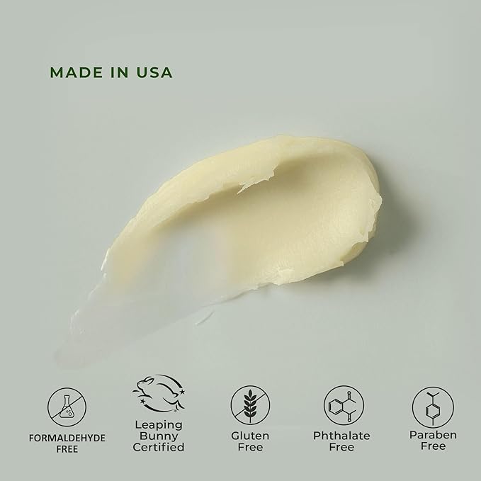 Peppermint Lip Balm with Castor Oil & Vitamin E - Nourishes & Protects Dry Lips, Lip Moisturizer with Ceramide & Squalane, Natural Lip Balm Mint with Deep Hydration for Soft Lips - Lip Repair, 0.15 oz