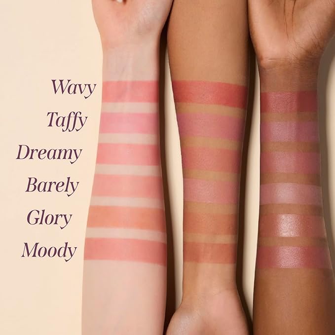 DEAR DAHLIA Petal Drop Blush (Barely) - Vegan Liquid Blush with Soft, Watercolor-like Finish. Sheer to Buildable Color for a Dewy, Natural Flush. Long-Wear Comfort. Korean Makeup for Cheeks. 0.14 oz