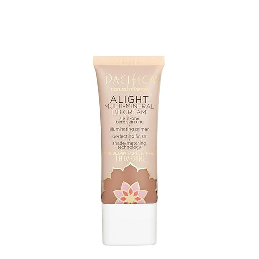 Pacifica Beauty Alight Multi Mineral BB Cream - Shade 3, Makeup, Hyaluronic Acid, Skin Tint, Makeup Primer, Iluminator, Minimize Pores, Fine Lines, Uneven Skintone, Vegan, 1 fl oz (1 Count)
