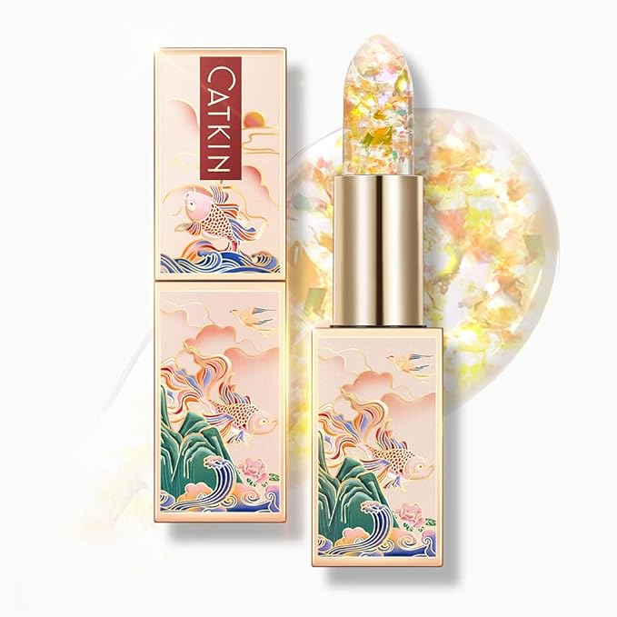 CATKIN Lip Balm Color Changing Lipstick Ultra Hydrating Lip Moistrurizer with Vitamin E Nourishing For Cracked & Dry Lips 0.12 oz C22