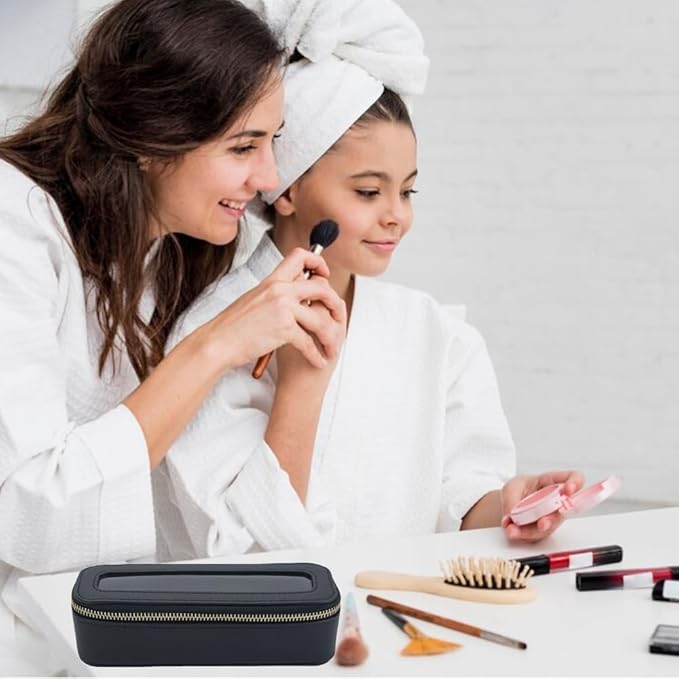 Travel Clear Makeup Bag Set, TSA Approved Cosmetic Bag Case with Zipper Portable Makeup Pouch Toiletry Bag Traveling Cosmetic Organizer Storage Bag Car Organizer Car Essentials