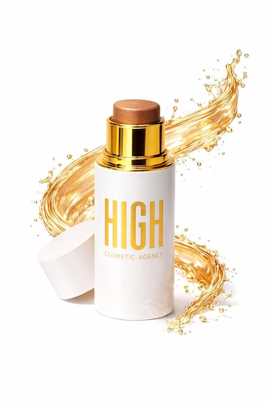 Concealer Light Bronzer & Contour Stick Set for Bronze Skin, Seamless Blend, Long-Wear, Natural Luminous Finish,Cream Stick for Bronze Skin,HIGH COSMETIC AGENCY