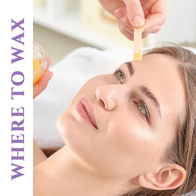 Satin Smooth Wax Sticks for Hair Removal – Contour Wax Applicator Sticks Wooden Waxing Stick Spatulas for Eyebrows & Facial Waxing, 200 ct, 2 Pack