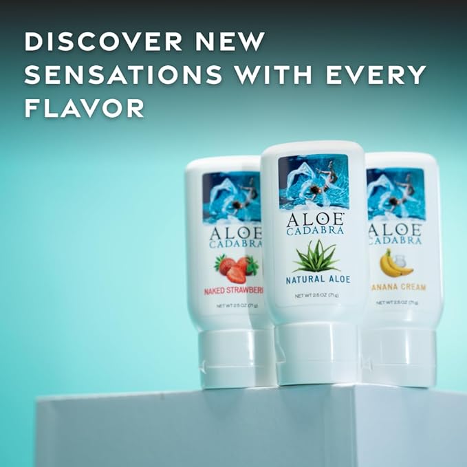 Aloe Cadabra vaginal moisturizer, natural aloe, pH-balanced, water-based & 95% aloe vera, reduce dryness, discomfort, versatile uses (2.5 fl oz, 1 pack)