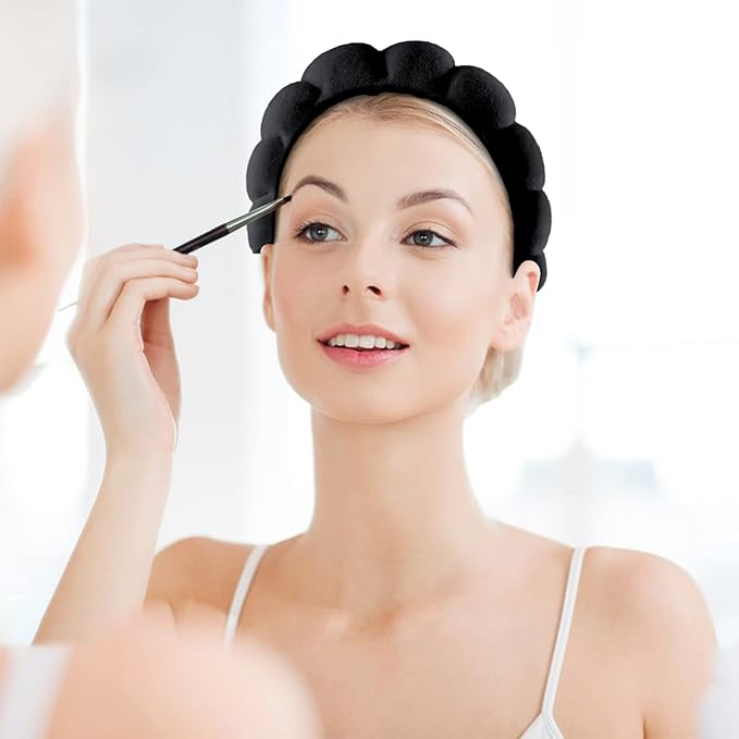 WSICSE Spa Headband for Washing Face, Skincare Headbands Puffy Padded Keep Hair Dry Valentines Day Gifts for Wife