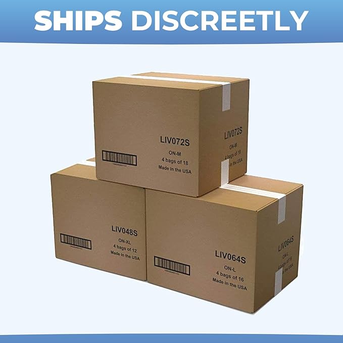 LivDry Incontinence Booster Pads, Use with Adult Diapers for Women and Men, Extra Comfort Softness, Disposable Pad (80 Count, Regular Length)