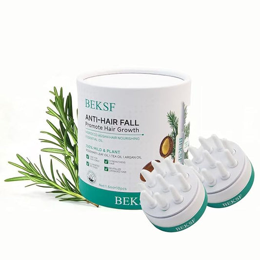 Rosemary Hair Oil, a lightweight rosemary essential oil spray, suitable for all scalps and hair, free of parabens and sulfate surfactants, 15ml. (2, 10.5ml)