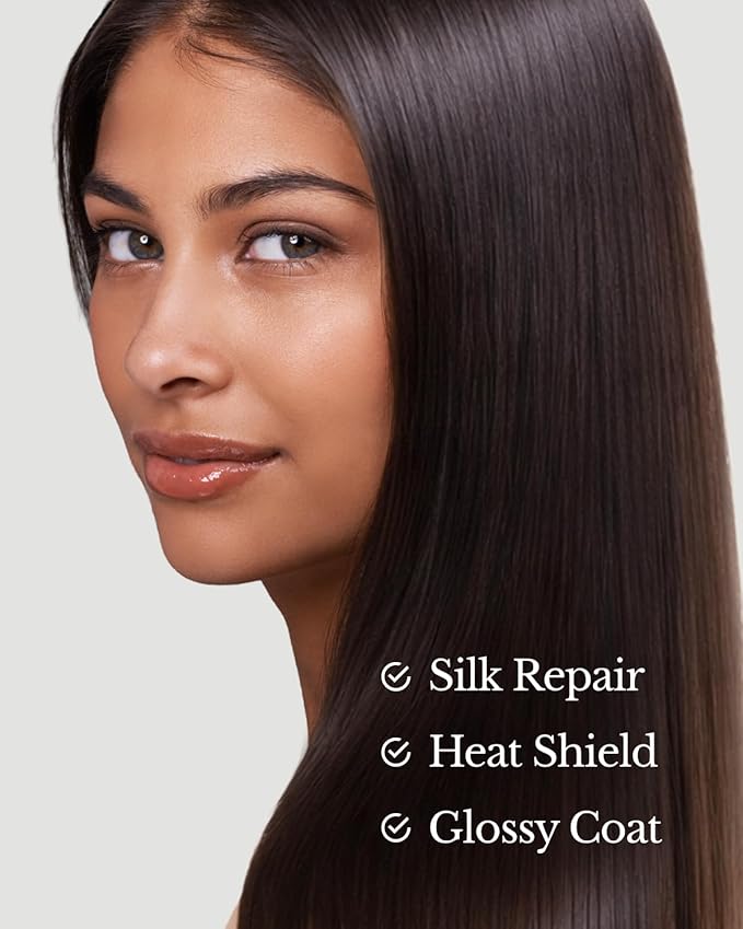 Hair Oil Heat Protectant & Split End Repair, Salon-Quality Treatment with Argan Oil for Frizzy, Curly, Damaged, Dry Hair, Fragrance Scalp Moisture, Travel Size, White (1.7 fl oz, 50ml)