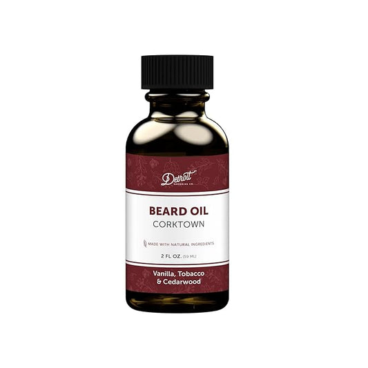 Detroit Grooming Beard Oil | Hydrating & Nourishing Formula with Vitamin E • Corktown Scent (2 oz)