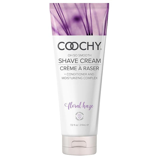 Coochy Shave Cream - Moisturizing Shave Lotion - Gentle Intimate Shaving Cream - For Bikini Area, Underarms, Legs & More - Rash-Free, Hydrating Formula - Floral Haze, 7.2 oz