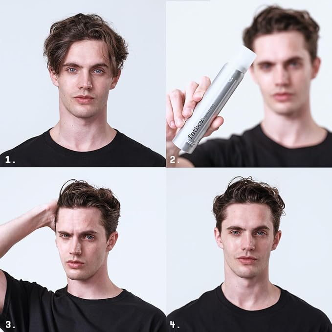 Fatboy Hair Spray Putty, Heavy Hold Styling Texturizing Spray for Volume, Texture & Sculpting, Matte Finish, Hair Care for Medium to Thick Hair, Tousled Hair Style, Paraben Free, Color Safe, 3.5 oz