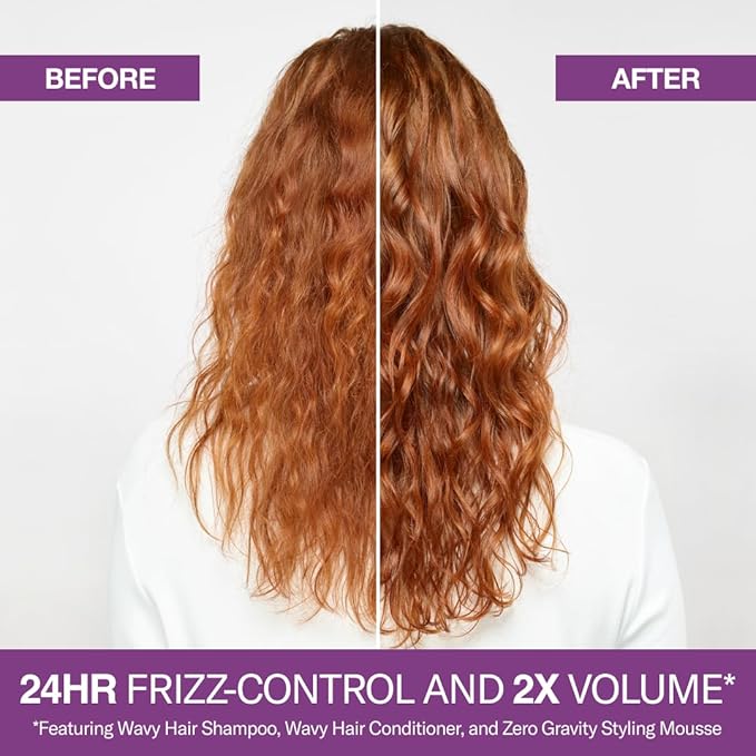 Function of Beauty Wavy Hair Mousse for Styling - Anti-Frizz Hair Styler Adds Volume & Defines Natural Waves - Volumizing & Texturizing Lightweight Styling Foam with Flexible Hold - Hair Care Products